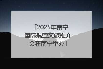 2025年南宁国际航空文旅推介会在南宁举办