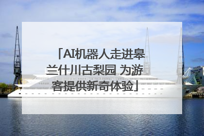 AI机器人走进皋兰什川古梨园 为游客提供新奇体验