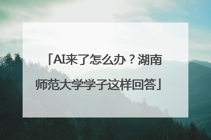 AI来了怎么办？湖南师范大学学子这样回答