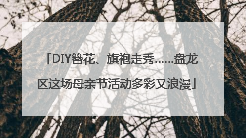 DIY簪花、旗袍走秀……盘龙区这场母亲节活动多彩又浪漫